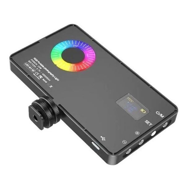 Накамерна світлодіодна лампа RGB LED світло Mamen LED-M1se 10W 4000 mA M1se фото