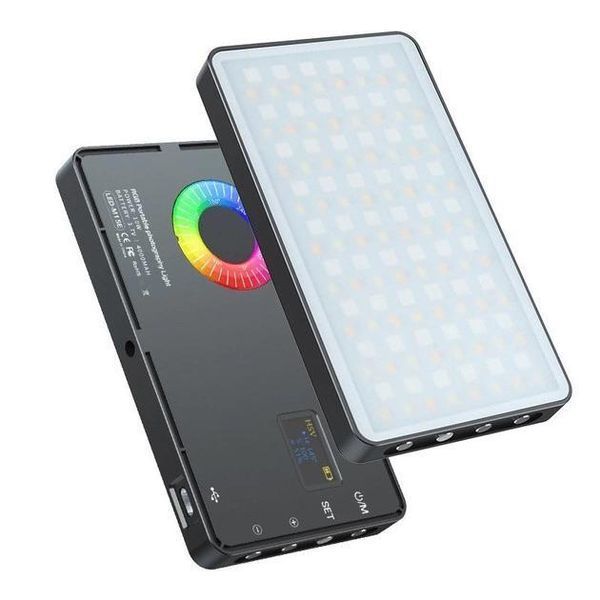 Накамерна світлодіодна лампа RGB LED світло Mamen LED-M1se 10W 4000 mA M1se фото