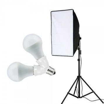 Софтбокс &ndash; постоянный студийный свет softbox и стойка для фото видео студии С1 LED фото